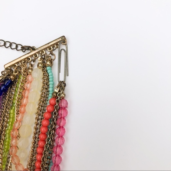 𝅺Aldo Multilayer and Multicolour Beaded Necklace - Picture 8 of 13